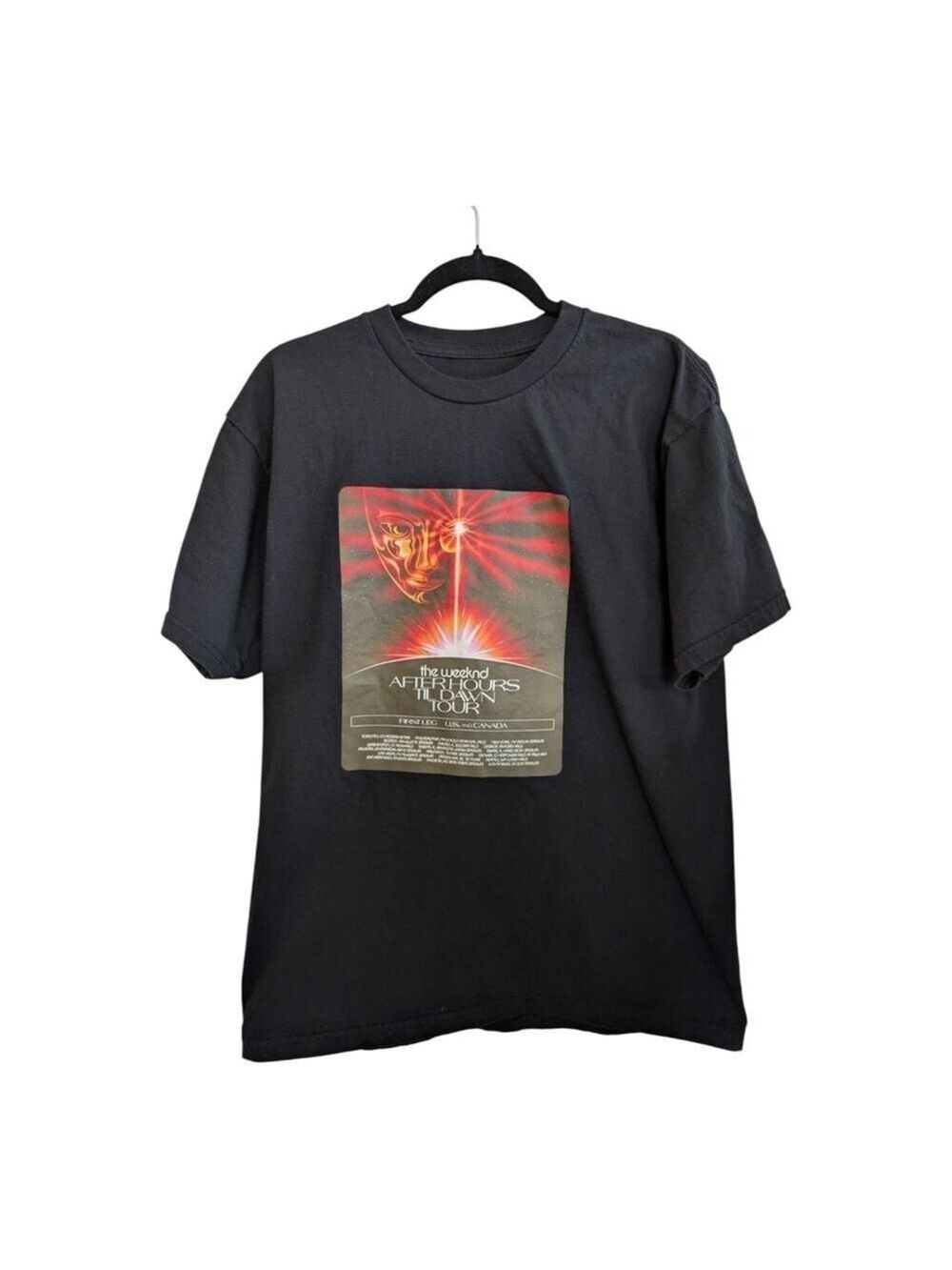 The Weeknd Shirt Mens Large Black After Hours Til Dawn Tour 2022 Concert Tee